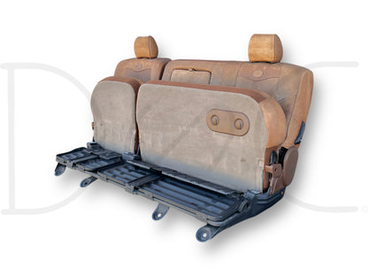 04-07 Ford F250 F350 Super Duty King Ranch Crew Cab Leather Rear Back Bench Seat