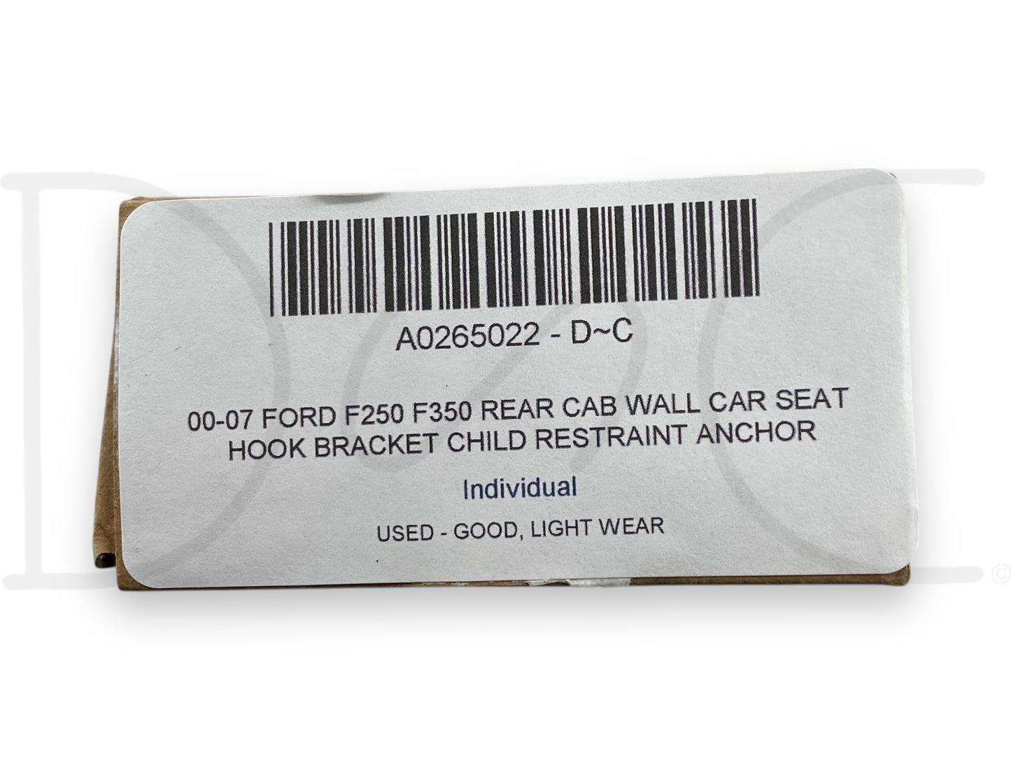 00-07 Ford F250 F350 Rear Cab Wall Car Seat Hook Bracket Child Restraint Anchor