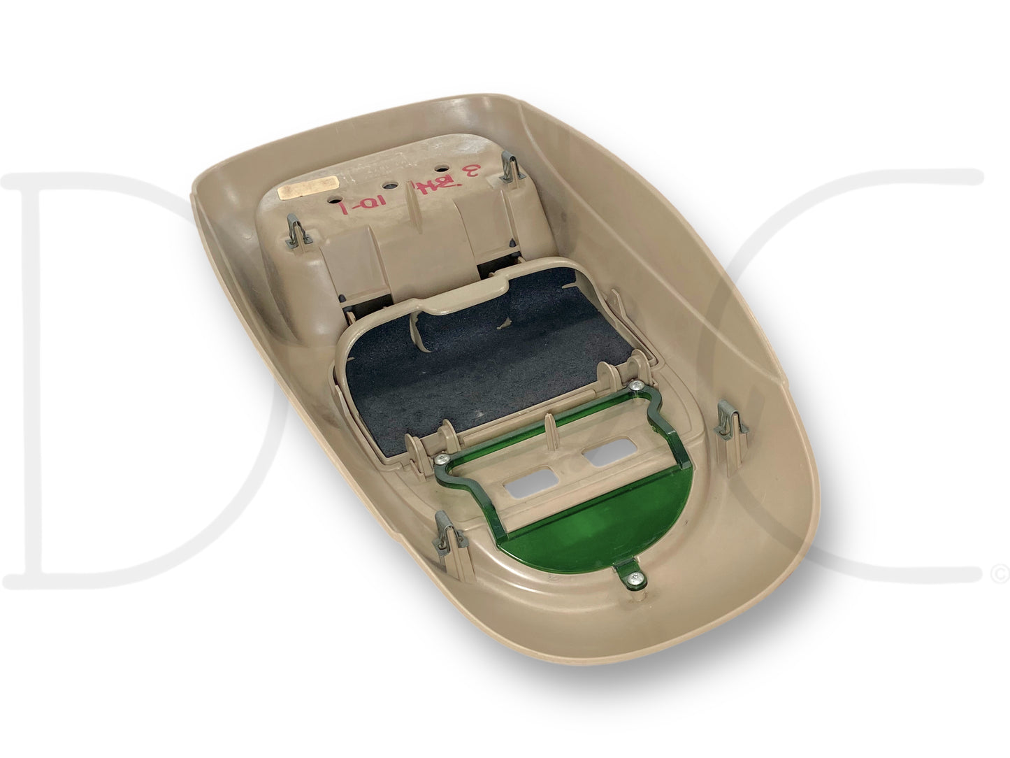 02-04 Ford F250 F350 Overhead Console Shell Trim Cover Glasses Holder Tan