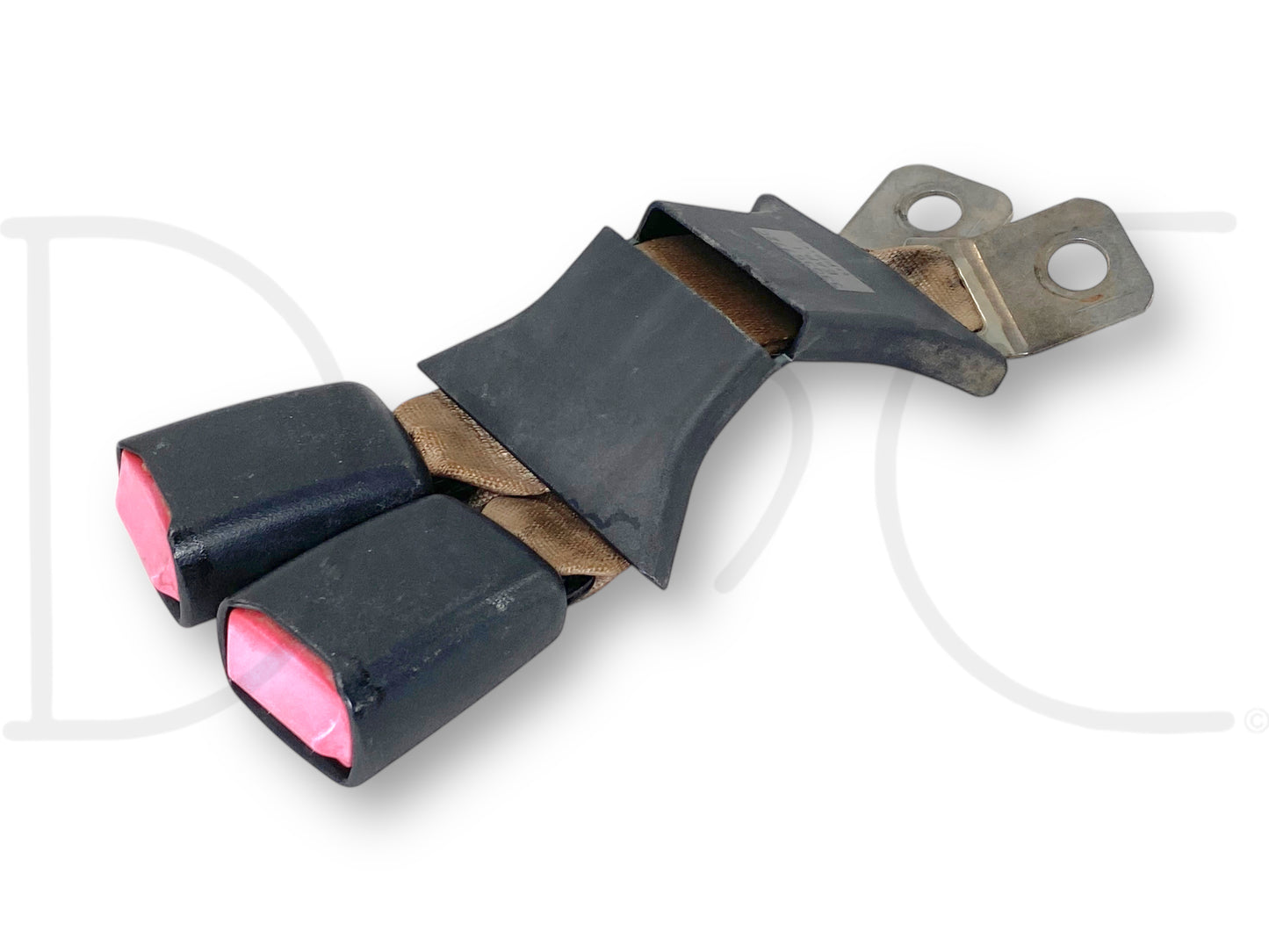 03-07 Ford F250 F350 Rear Seat Belt Seatbelt Latch Buckle Double Tan OE
