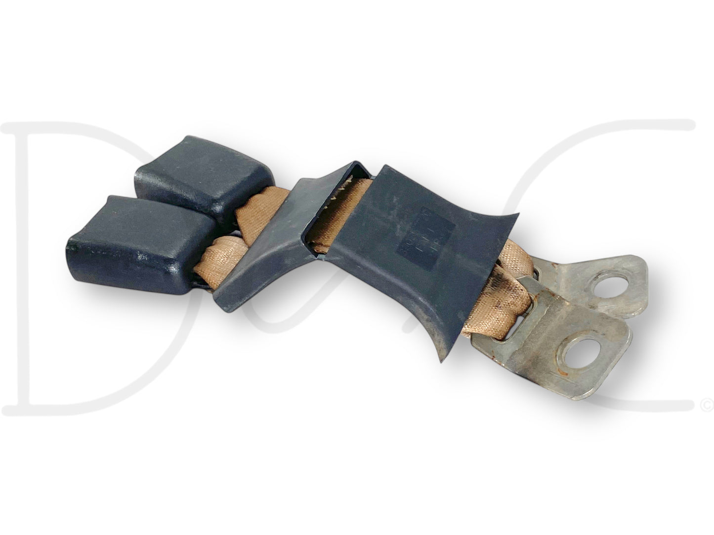 03-07 Ford F250 F350 Rear Seat Belt Seatbelt Latch Buckle Double Tan OE