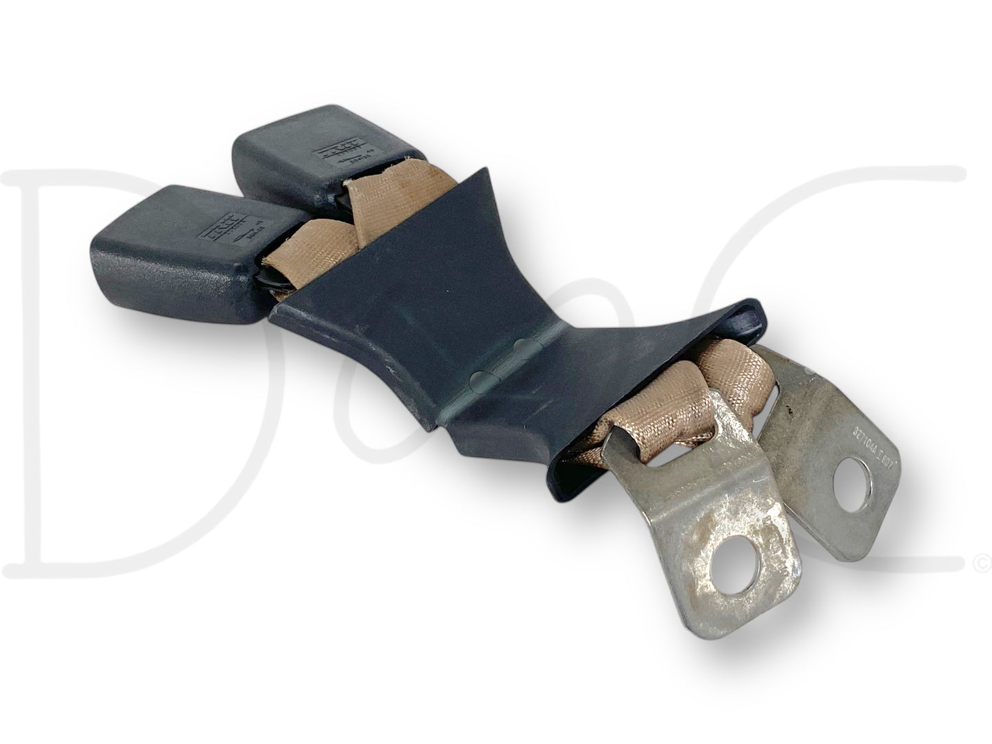 03-07 Ford F250 F350 Rear Seat Belt Seatbelt Latch Buckle Double Tan OE