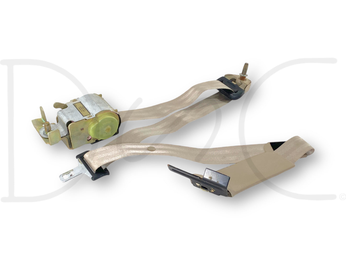 99-04 Ford F250 F350 Crew Cab LH Left Driver Rear Seat Belt Seatbelt Tan OE