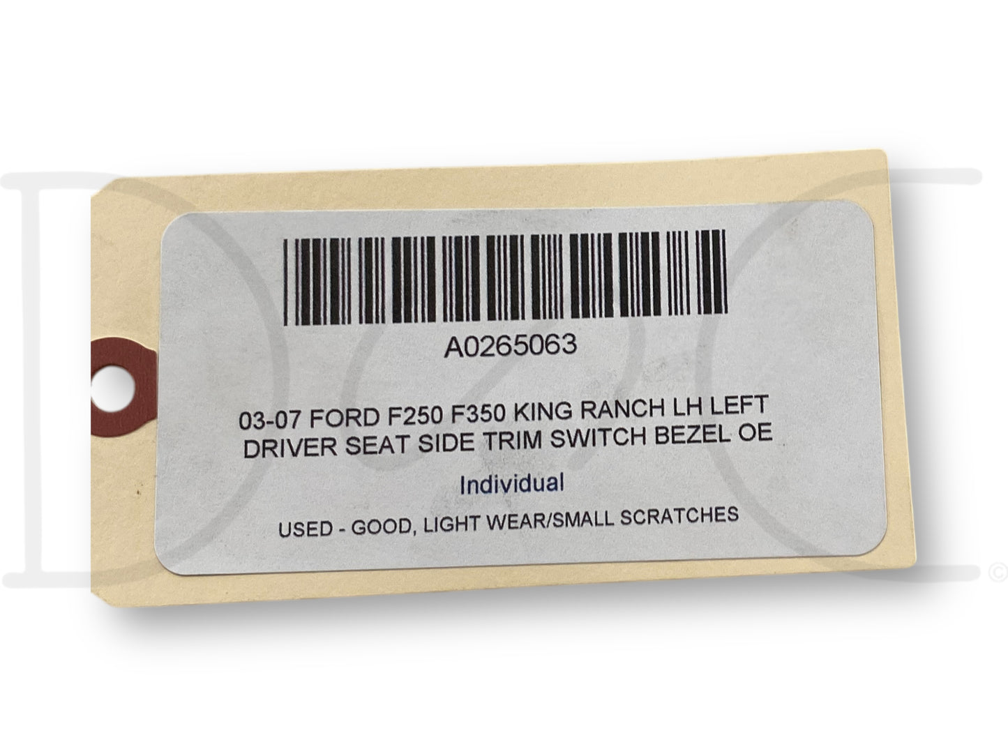 03-07 Ford F250 F350 King Ranch LH Left Driver Seat Side Trim Switch Bezel OE