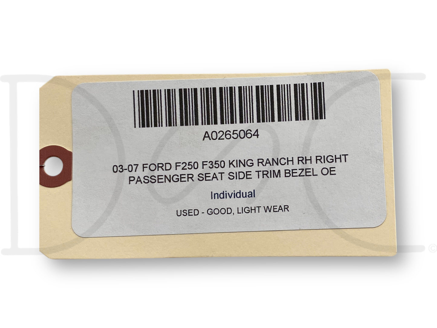 03-07 Ford F250 F350 King Ranch RH Right Passenger Seat Side Trim Bezel OE