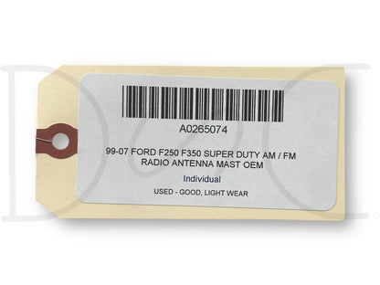 99-07 Ford F250 F350 Super Duty AM / FM Radio Antenna Mast OEM