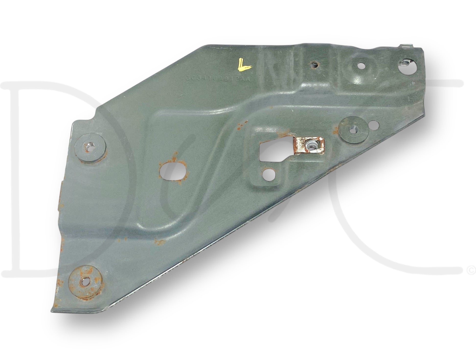 03-07 Ford F250 F350 Battery Tray Support Bracket Mount LH 3C34-10A812-Aa used with light wear, compatible with 2003-2007 Ford Super Duty trucks including F250 and F350 models.