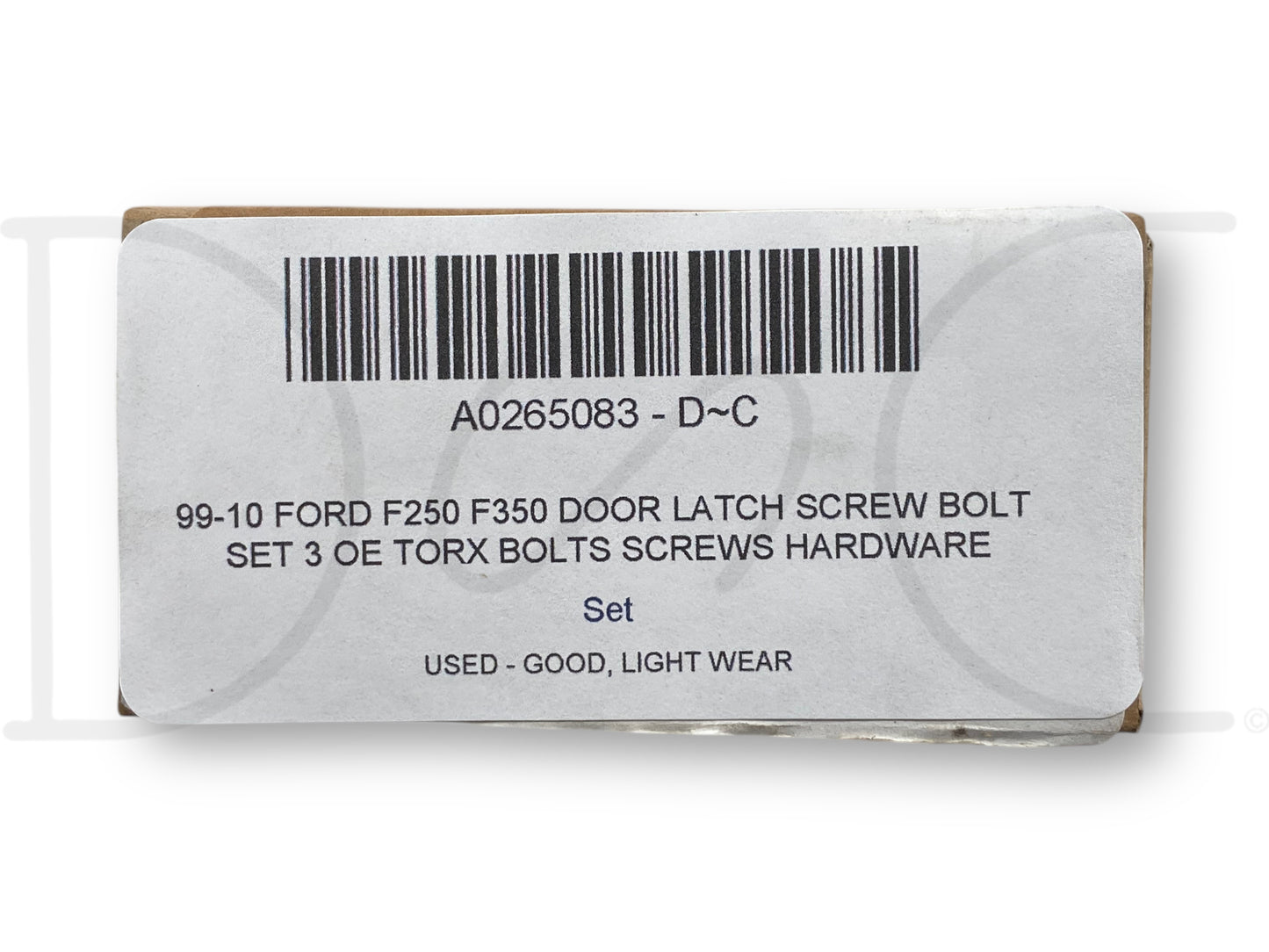 99-10 Ford F250 F350 Door Latch Screw Bolt Set 3 OE Torx Bolts Screws Hardware