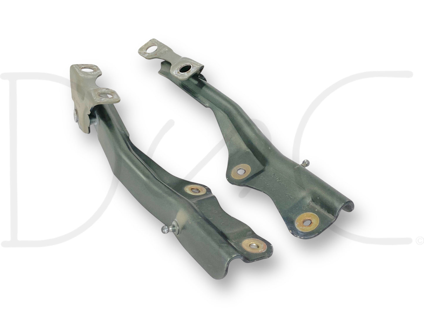99-07 Ford F250 F350 Super Duty Hood Hinge Set Green Hood Hinges OE RH LH Pair