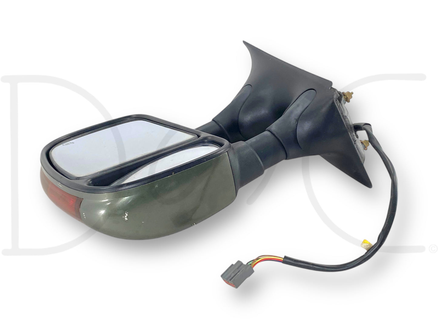 02-07 Ford F250 F350 LH Left Driver Tow Mirror Power Heat Signal St Green