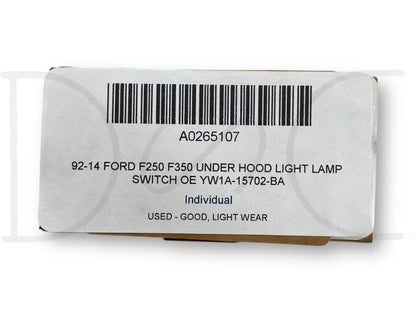 92-14 Ford F250 F350 Under Hood Light Lamp Switch OE Yw1A-15702-BA