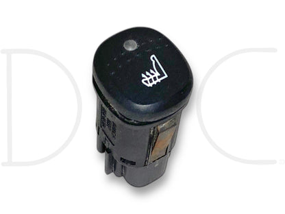 99-07 Ford F250 F350 Heated Seat Button Switch OE 98Ag-19K314-AB used in good condition with light wear, compatible with 1999-2007 Ford Super Duty trucks.