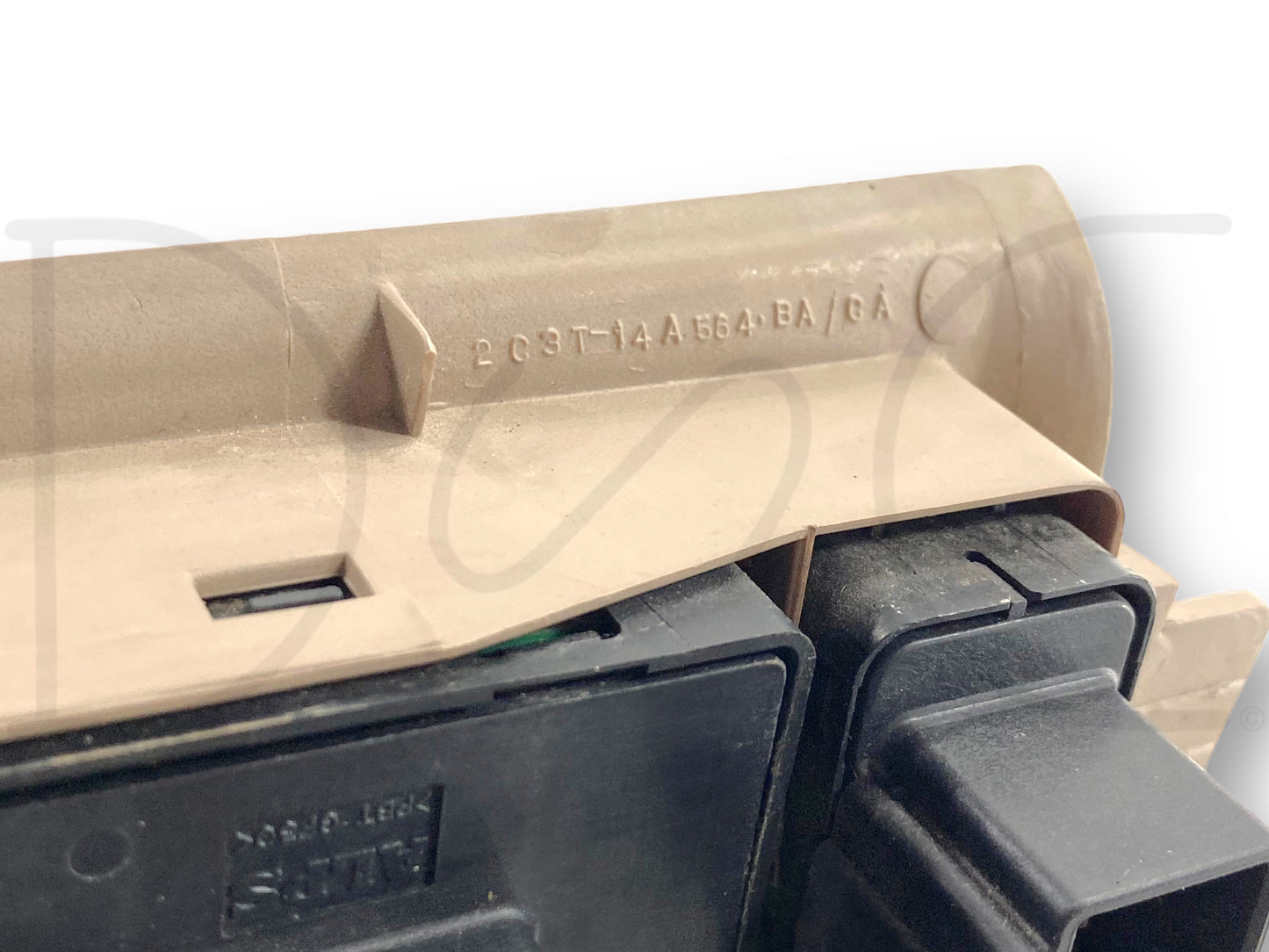 02-05 Ford F250 F350 LH Left Driver Front Power Window Lock Switch Panel Tan