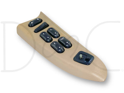 02-05 Ford F250 F350 LH Left Driver Front Power Window Lock Switch Panel Tan