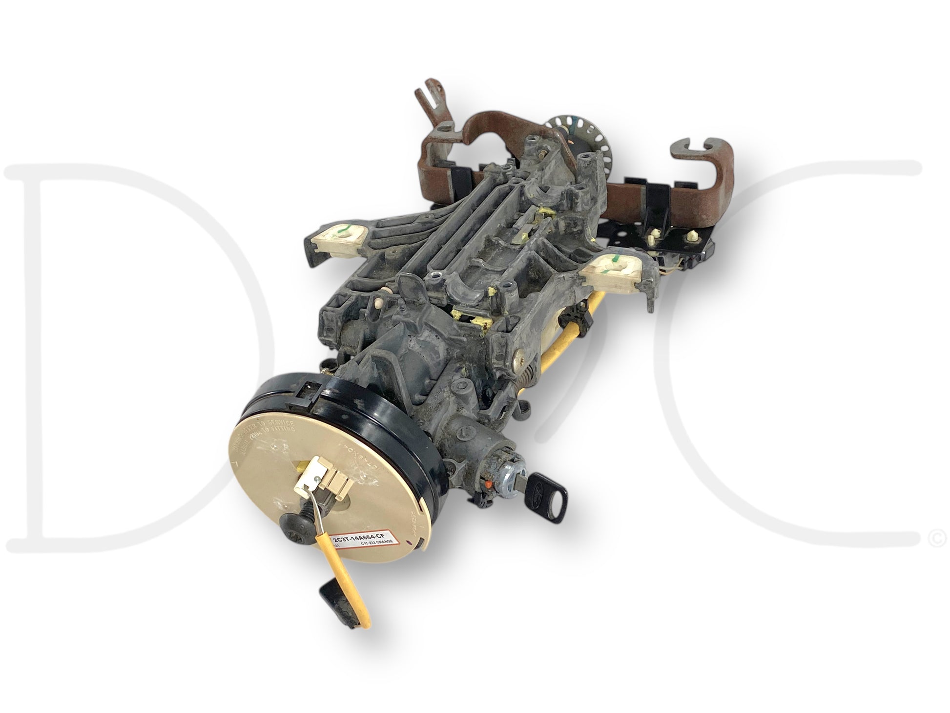 02-04 Ford F250 F350 Tilt Steering Column Auto Trans W/ Key & Clockspring used in good condition, removed from 2004 Ford F-250 King Ranch 6.0L Diesel Super Duty truck.