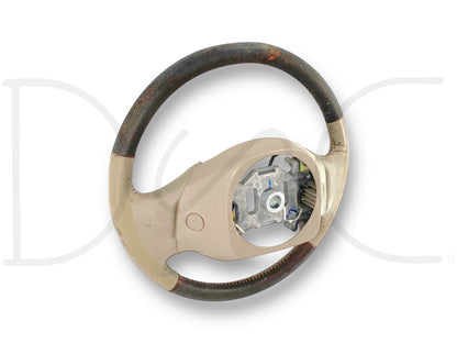 03-04 Ford F250 F350 King Ranch Steering Wheel W/ Cruise Tan Leather OE *Blem*