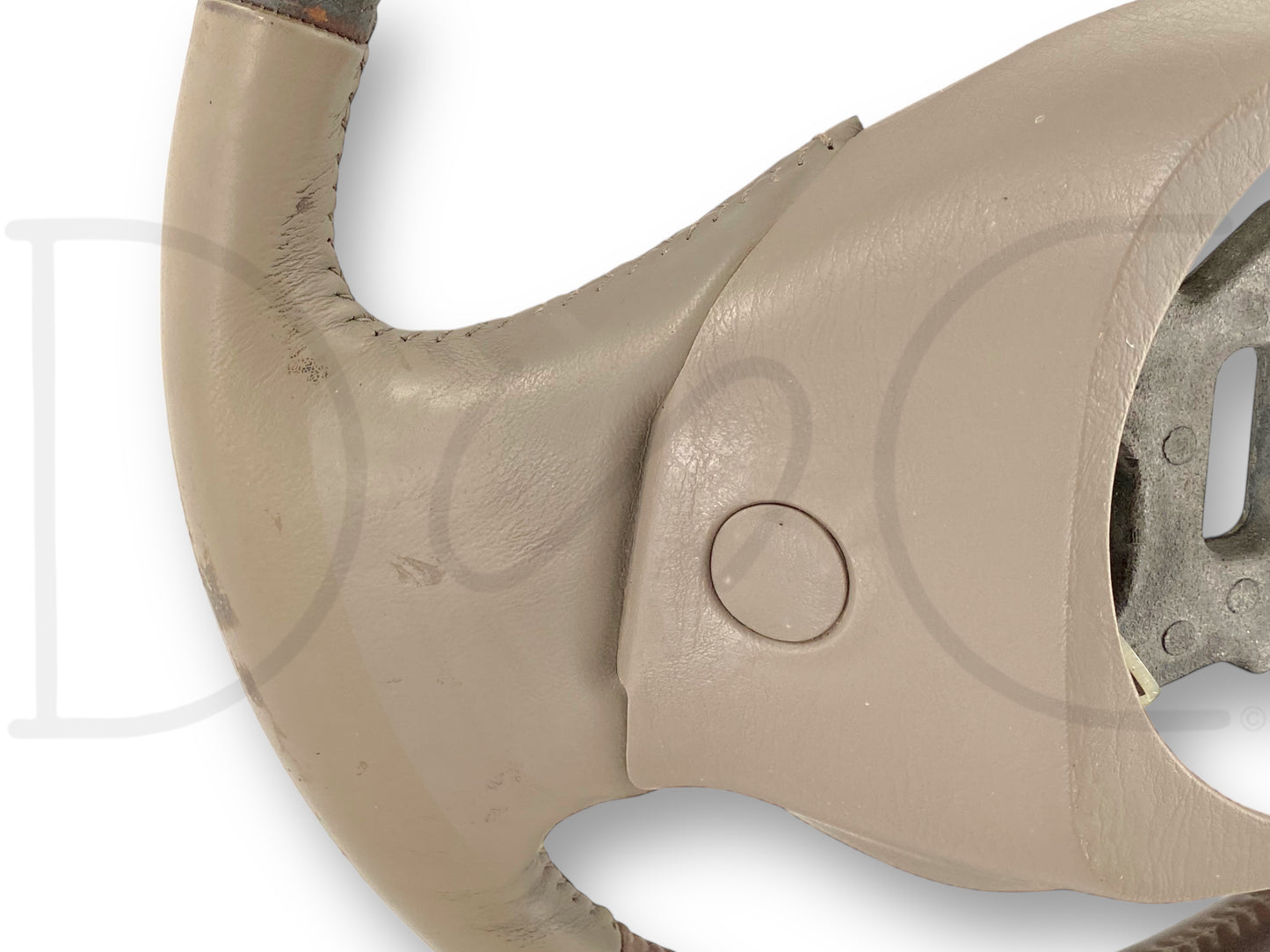 03-04 Ford F250 F350 King Ranch Steering Wheel W/ Cruise Tan Leather OE *Blem*