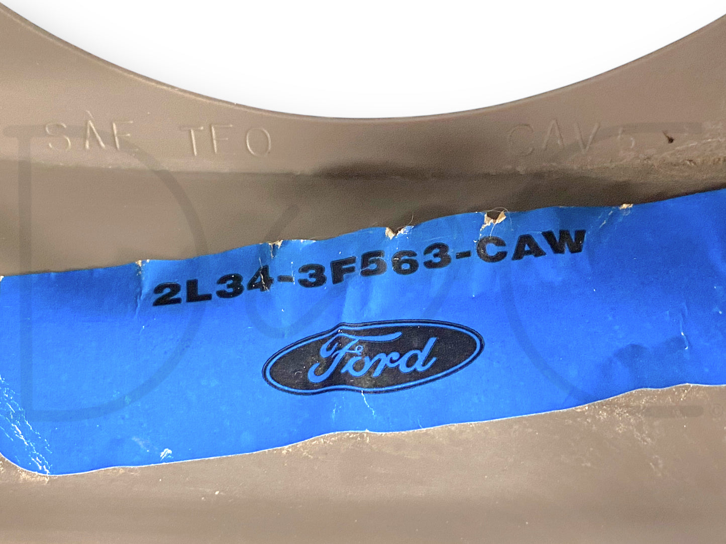 03-04 Ford F250 F350 King Ranch Steering Wheel W/ Cruise Tan Leather OE *Blem*
