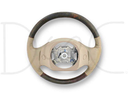 03-04 Ford F250 F350 King Ranch Steering Wheel W/ Cruise Tan Leather OE *Blem*