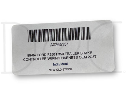 99-04 Ford F250 F350 Trailer Brake Controller Wiring Harness OEM 2C3T-15A416-Ae