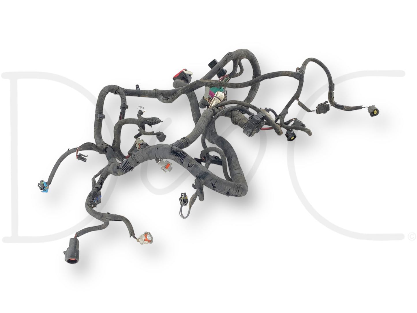 2004 Ford F250 F350 OEM 6.0 6.0L Diesel Engine Wiring Harness 1844262C93 with multiple connectors and wiring bundles, used condition, compatible with 2004 F-250, F-350, F-450, and F-550 Super Duty trucks.