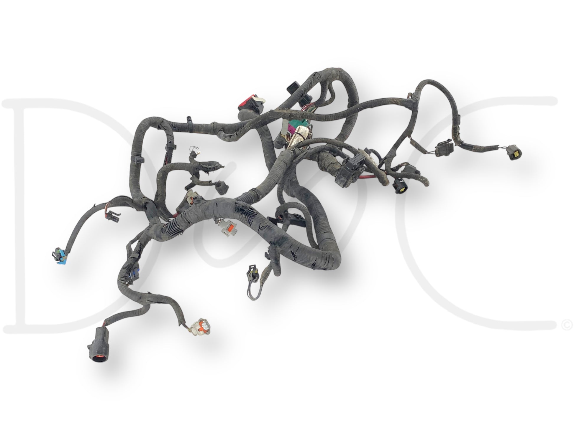 2004 Ford F250 F350 OEM 6.0 6.0L Diesel Engine Wiring Harness 1844262C93 with multiple connectors and wiring bundles, used condition, compatible with 2004 F-250, F-350, F-450, and F-550 Super Duty trucks.