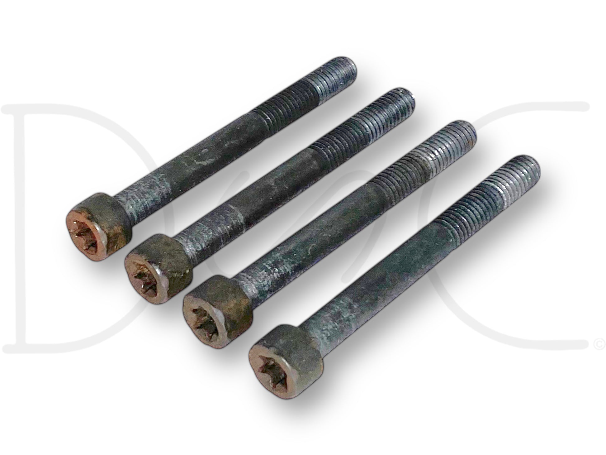 03-07 Ford F250 F350 6.0 6.0L Diesel Fuel Bowl Bolts Bolt Set OEM Hardware Torx, used condition with light wear, compatible with Ford Super Duty trucks 2003-2007.