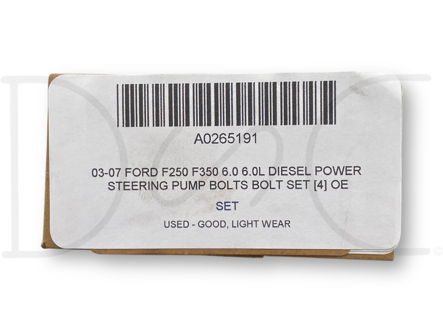 03-07 Ford F250 F350 6.0 6.0L Diesel Power Steering Pump Bolts Bolt Set [4] OE