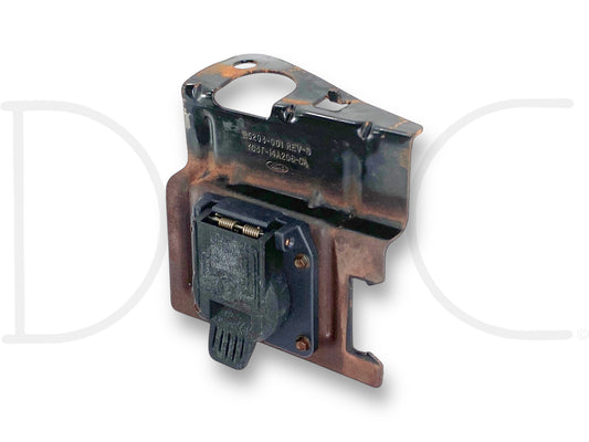 99-07 Ford F250 F350 Super Duty Trailer Tow 7 Pin Plug W/ Bracket YC3T-14A206-Ca