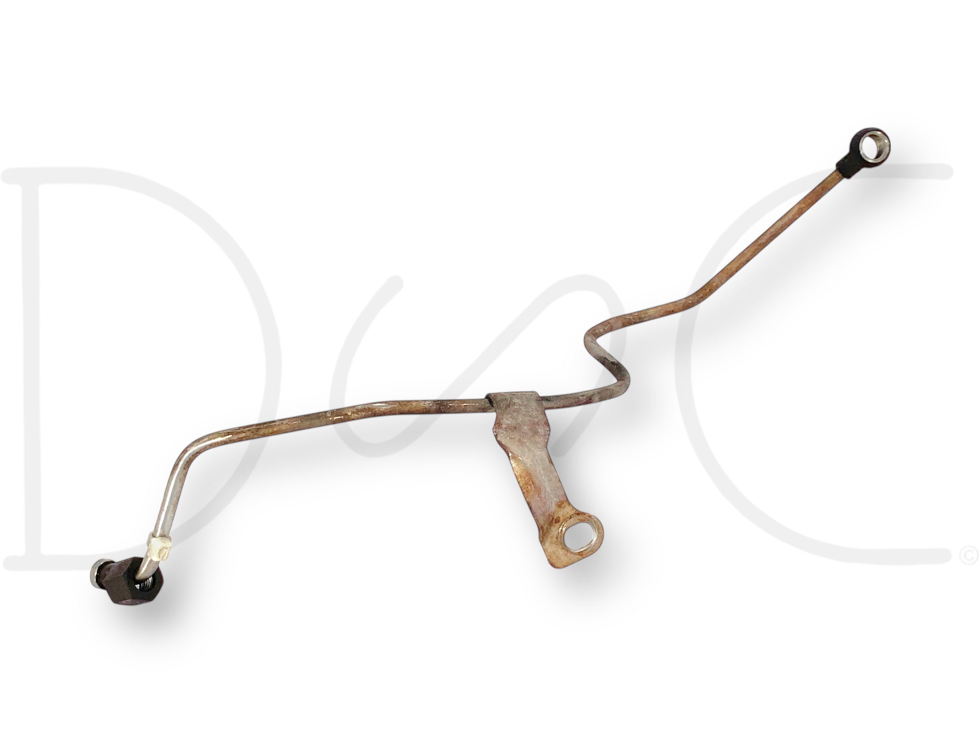 03-07 Ford F250 F350 6.0 6.0L Diesel RH Right Cylinder Head Fuel Supply Line OE, used condition with light wear, compatible with 2003-2007 F-250, F-350, F-450, and F-550 models, inspected for quality and reliability for Powerstroke diesel engines.