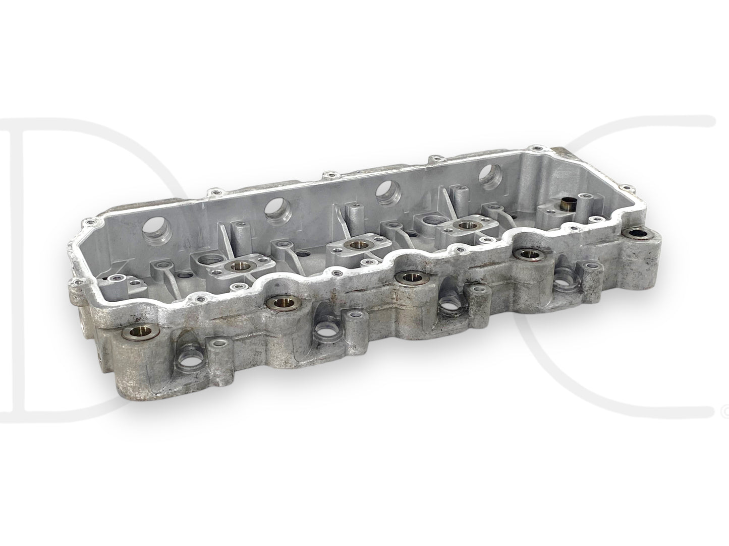 03-05 Ford F250 F350 6.0 6.0L Diesel Rocker Box Arm Housing 18MM 1843351C2 OE, used part with light wear removed from a 2004 Ford F-250 King Ranch 6.0L Powerstroke engine, suitable for 2003-2005 Ford Super Duty trucks.
