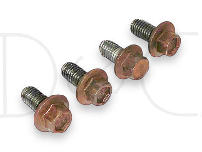 Set of four used but good condition 03-07 Ford F250 F350 6.0 6.0L Diesel Water Pump Pulley Bolts OE Bolt Set, compatible with 2003-2007 Ford Super Duty models, featuring original equipment quality for reliable diesel truck repair.