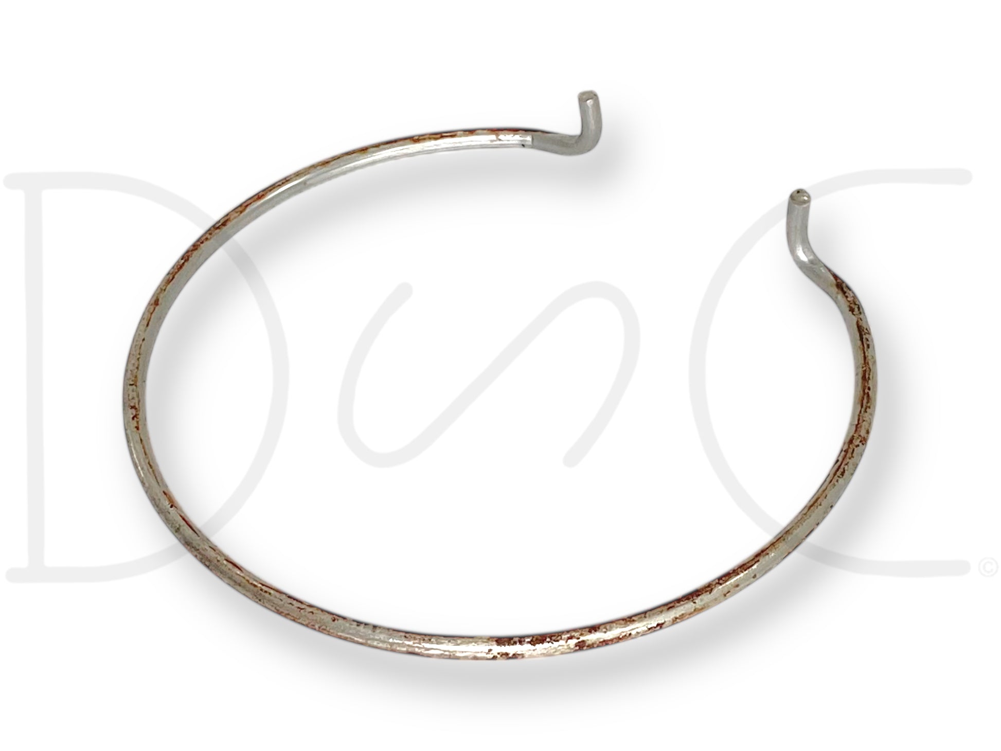 99-04 Ford F250 F350 4WD 4X4 Front Axle Locking Hub Snap Ring Retainer showing used condition with light wear, suitable for 1999-2004 Ford trucks including F-250, F-350, F-450, and F-550 models with 6.0L Powerstroke engine compatibility.