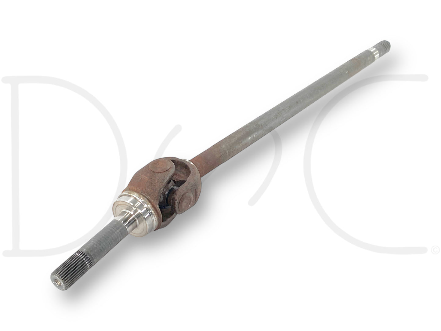 99-04 Ford F250 F350 4X4 DANA 60 Front Axle Shaft RH Right Passenger 35 Spline, used condition with light wear, compatible with 1999-2004 Ford F-250 and F-350 trucks, removed from a 2004 Ford F-250 King Ranch 6.0L Diesel 4WD.
