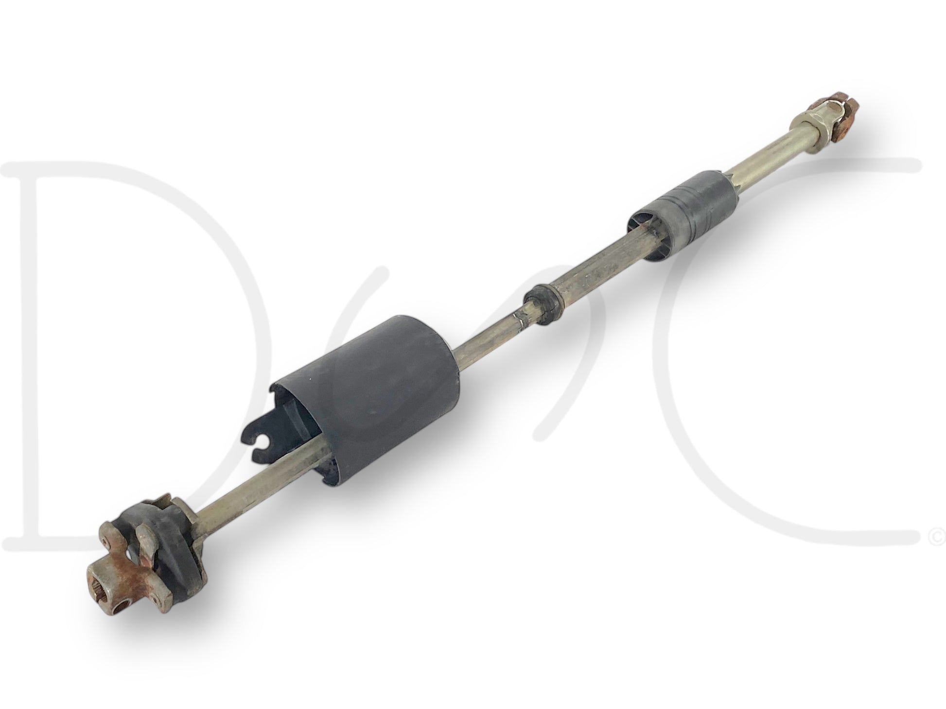 99-04 Ford F250 F350 Intermediate Steering Shaft Column OE 4C34-3C662-Aa, used condition with light wear, removed from 2004 Ford F-250 King Ranch 6.0L diesel 4WD truck, compatible with 1999-2004 F-250 and F-350 models, reliable OEM steering component.