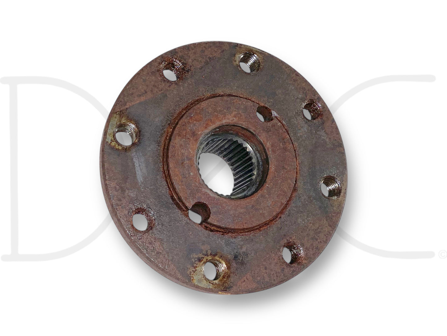 02-07 Ford F250 F350 SRW Sterling 10.5 Rear Axle Pinion Companion Flange OE, used with good condition and light wear, compatible with 2002-2007 Ford Excursion, F-250, and F-350 trucks, designed for 6.0L Powerstroke and Super Duty models.