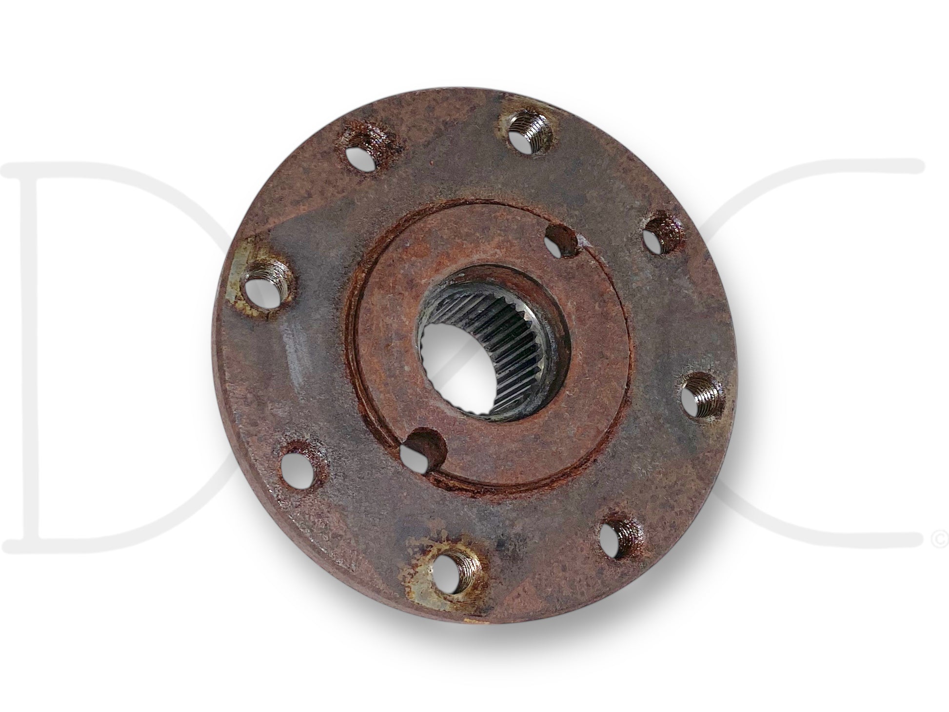 02-07 Ford F250 F350 SRW Sterling 10.5 Rear Axle Pinion Companion Flange OE, used with good condition and light wear, compatible with 2002-2007 Ford Excursion, F-250, and F-350 trucks, designed for 6.0L Powerstroke and Super Duty models.