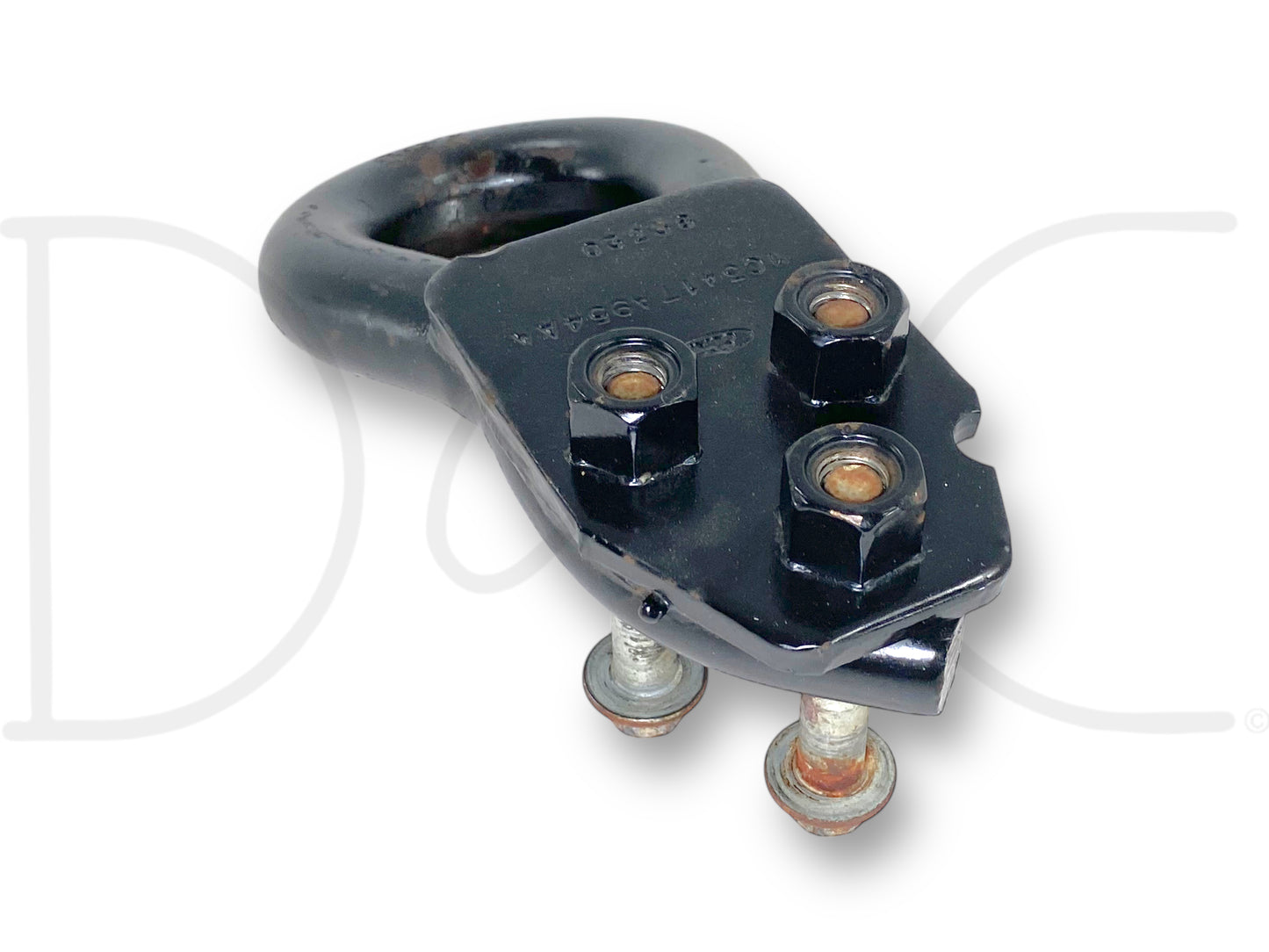 00-07 Ford F250 F350 Tow Hook Recovery Loop Black W/ Bolts 1C34-17A954-AA