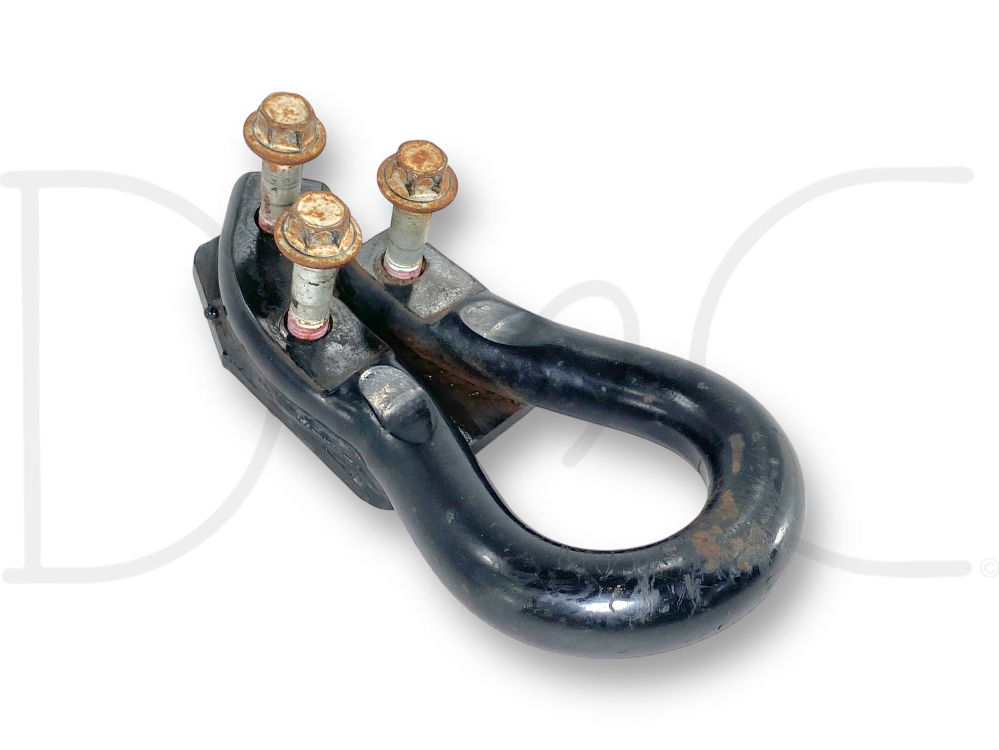 00-07 Ford F250 F350 Tow Hook Recovery Loop Black W/ Bolts 1C34-17A954-AA