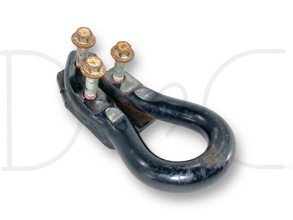 00-07 Ford F250 F350 Tow Hook Recovery Loop Black W/ Bolts 1C34-17A954-AA