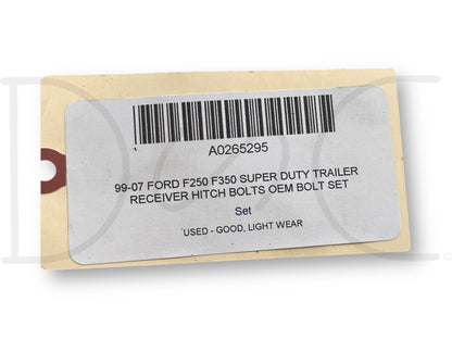 99-07 Ford F250 F350 Super Duty Trailer Receiver Hitch Bolts OEM Bolt Set