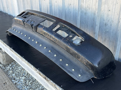 08-10 Ford F250 F350 Super Duty Front Bumper Black W/ Running Lights