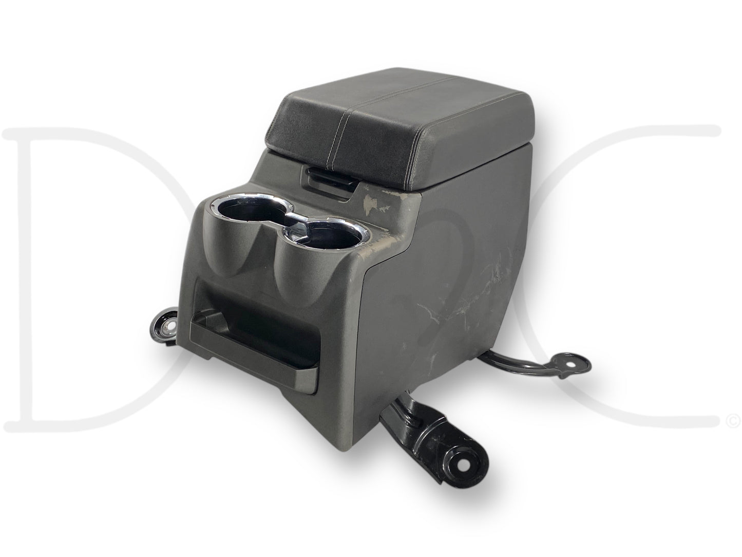 08-10 Ford F250 F350 Super Duty Center Console Floor Storage Black Leather OE