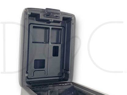 08-10 Ford F250 F350 Super Duty Center Console Floor Storage Black Leather OE