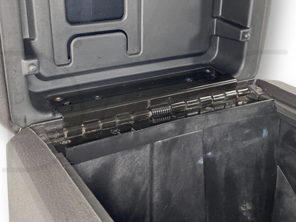 08-10 Ford F250 F350 Super Duty Center Console Floor Storage Black Leather OE