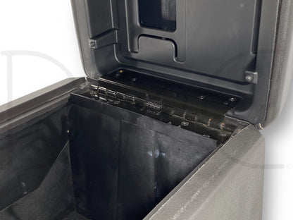 08-10 Ford F250 F350 Super Duty Center Console Floor Storage Black Leather OE