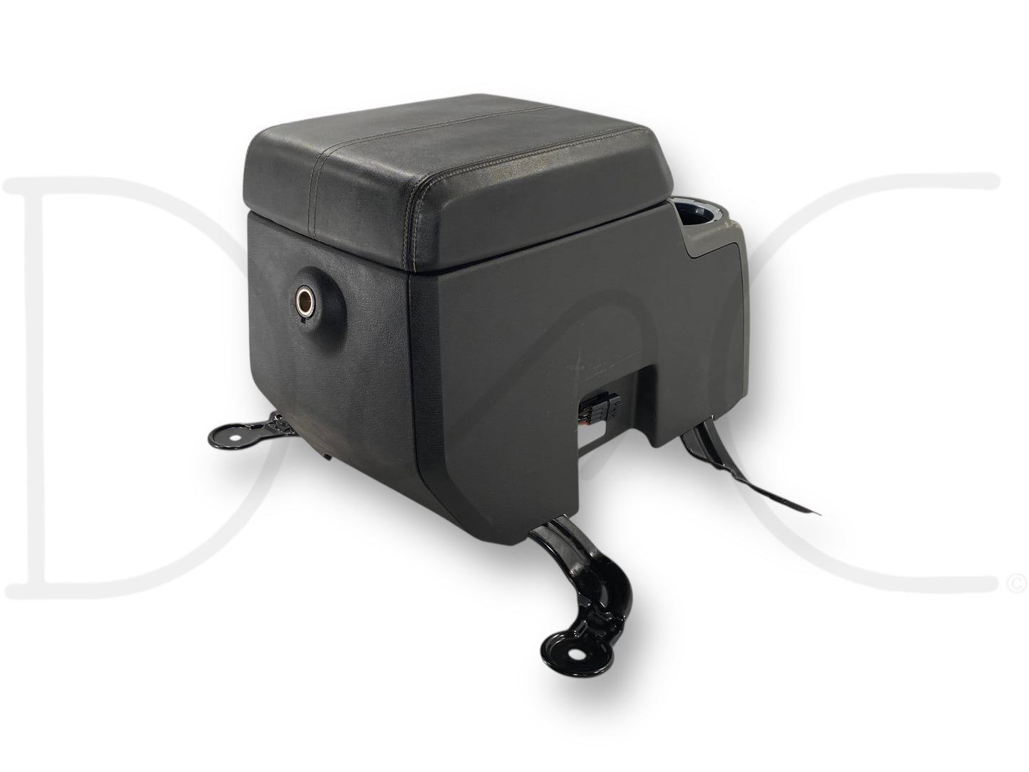 08-10 Ford F250 F350 Super Duty Center Console Floor Storage Black Leather OE