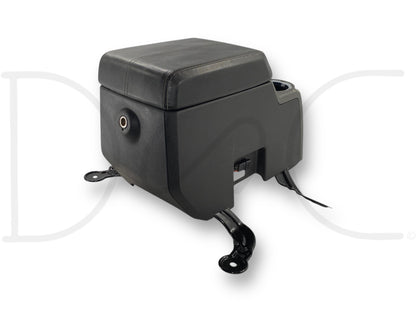 08-10 Ford F250 F350 Super Duty Center Console Floor Storage Black Leather OE