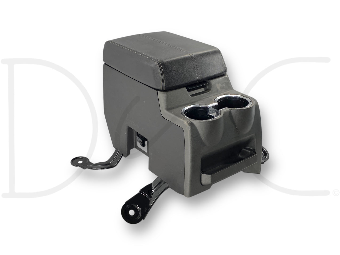 08-10 Ford F250 F350 Super Duty Center Console Floor Storage Black Leather OE