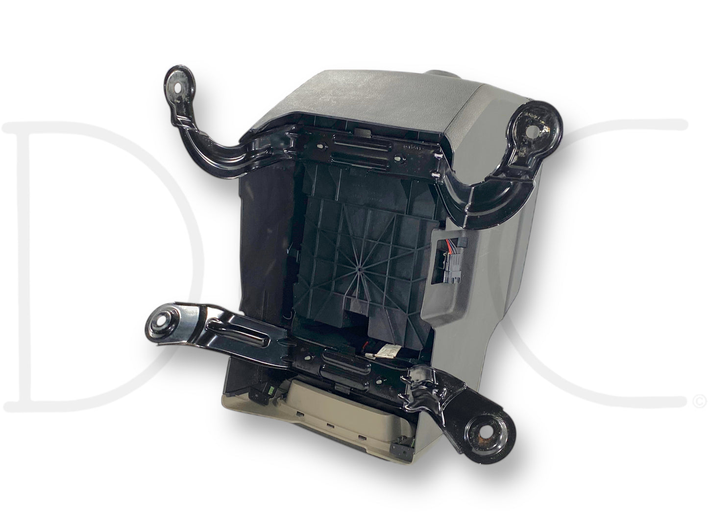 08-10 Ford F250 F350 Super Duty Center Console Floor Storage Black Leather OE